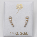 Golden Dragonfly Stud Earrings