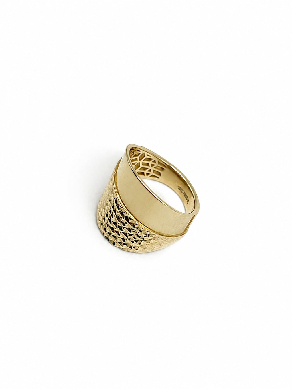 Textured Gold Statement Ring