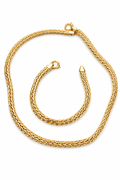 Braided Gold Chain Set 14K