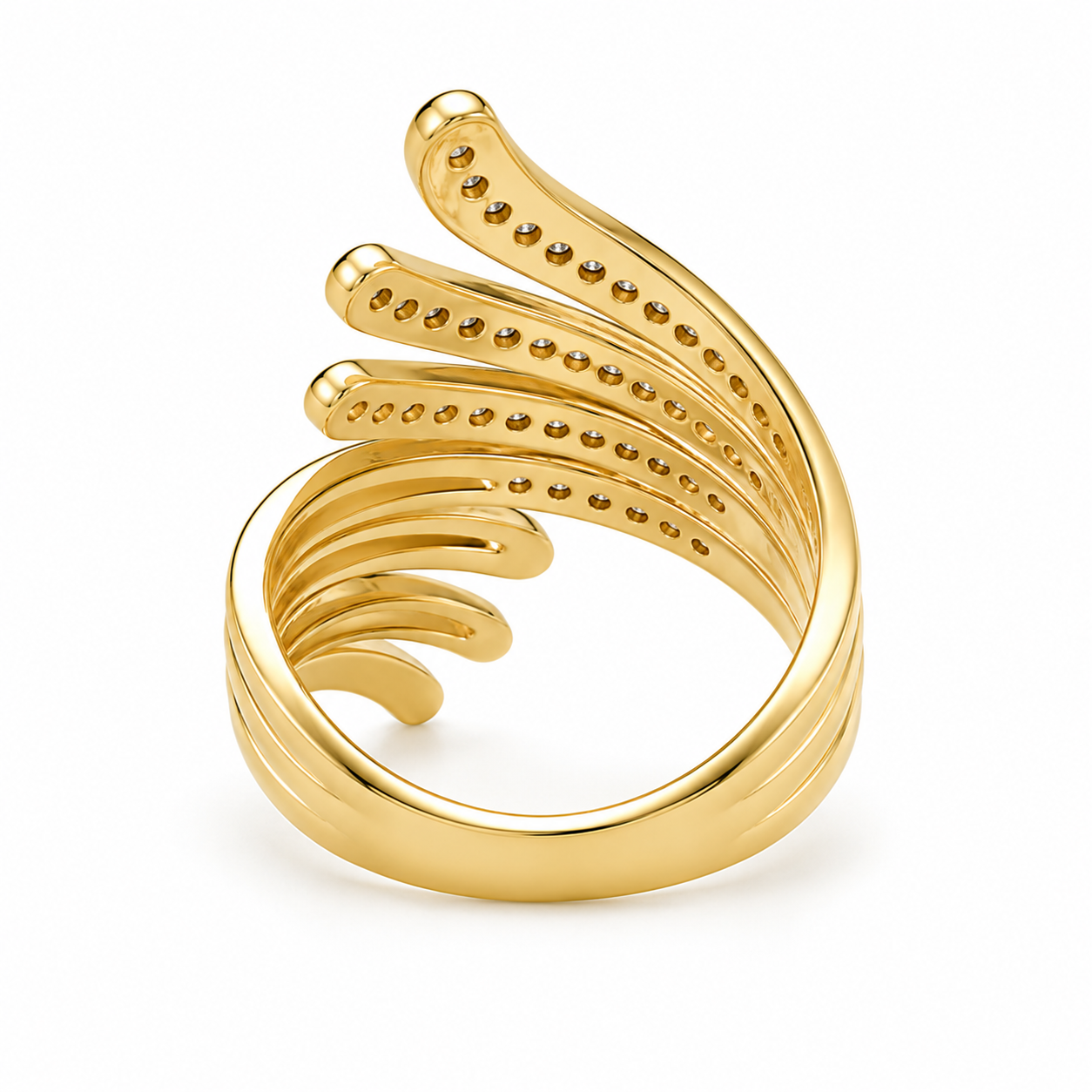 Golden Wings Diamond Ring