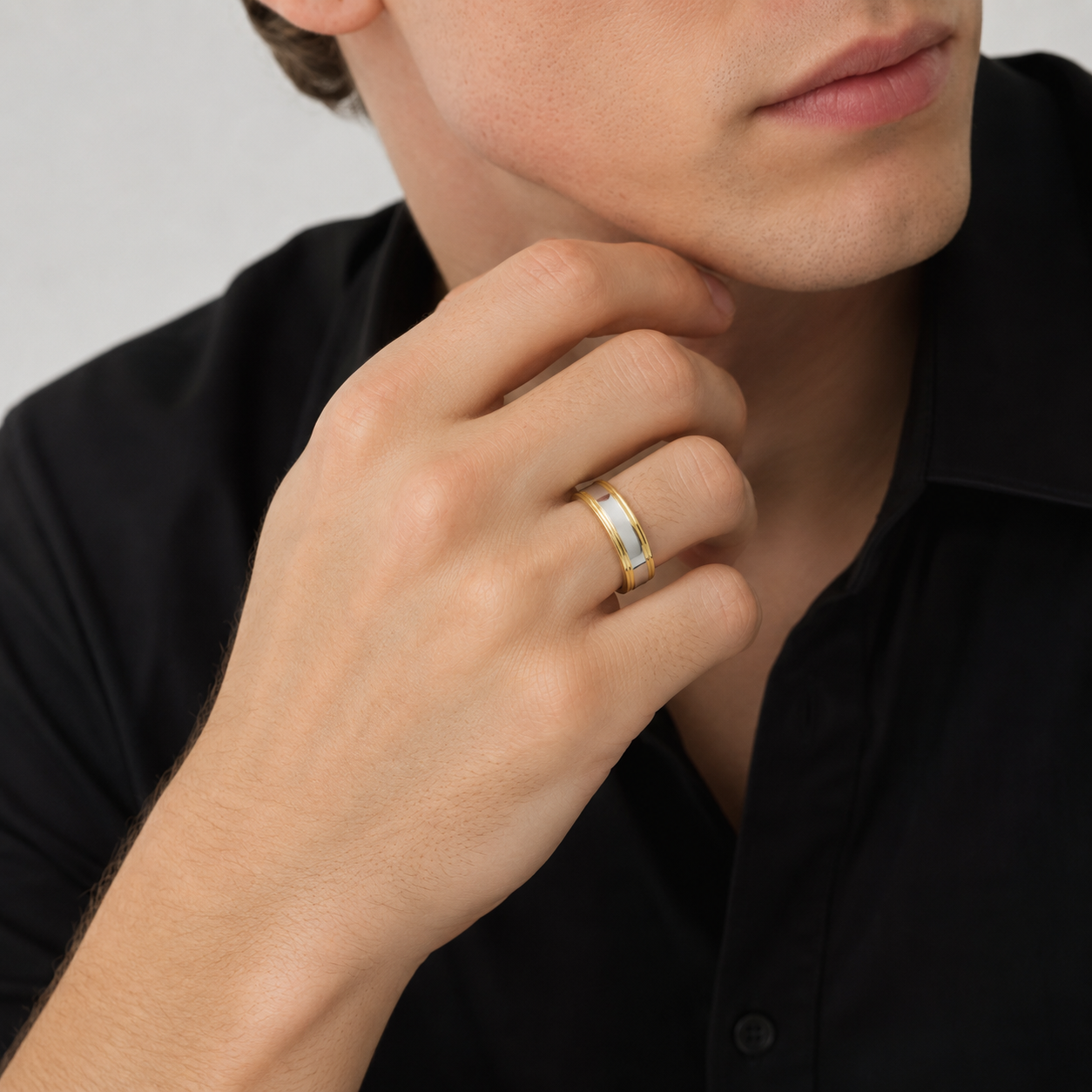 Two-Tone Gold Wedding 14K