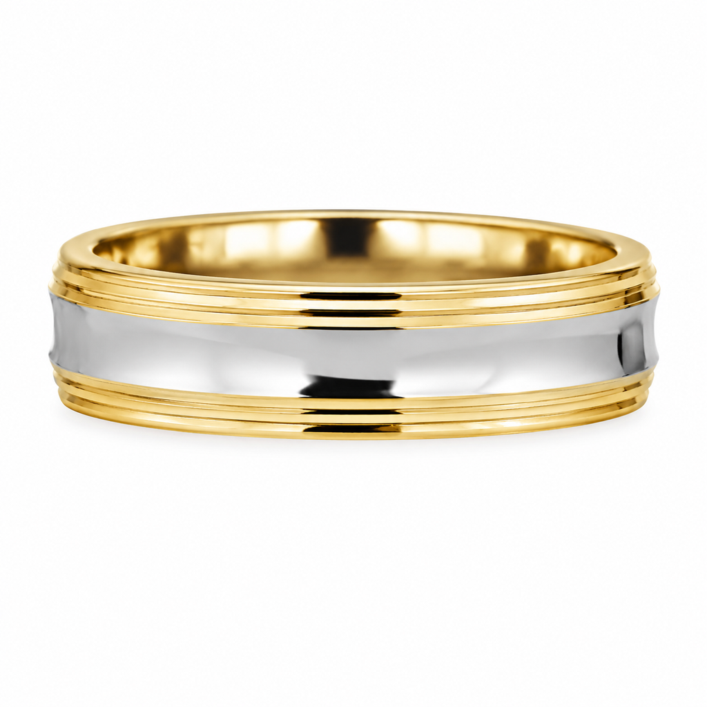 Two-Tone Gold Wedding 14K