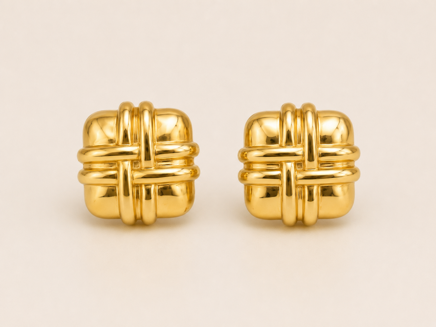Textured Stud Earrings 10k