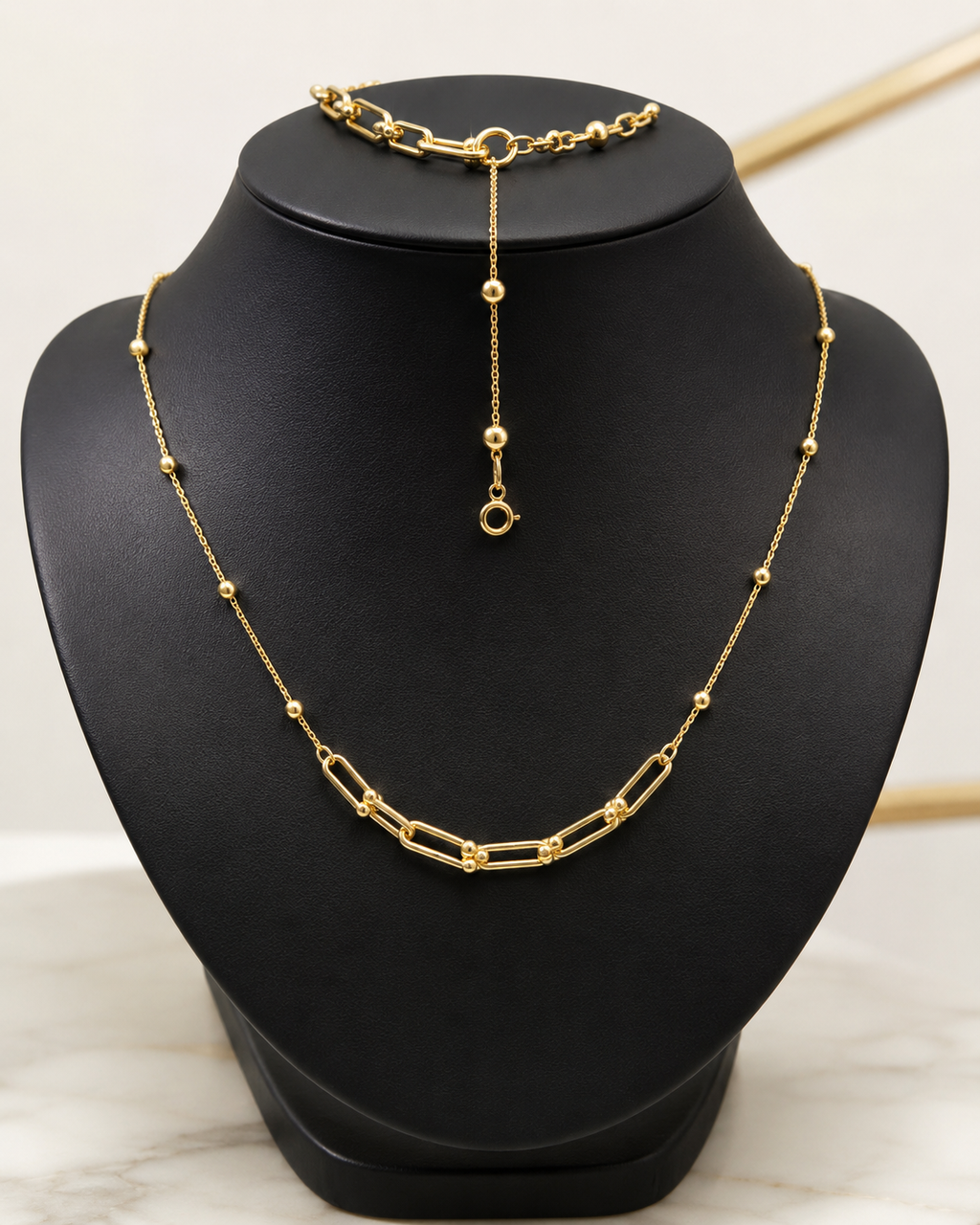 Gold Link Jewelry Set
