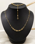 Gold Link Jewelry Set
