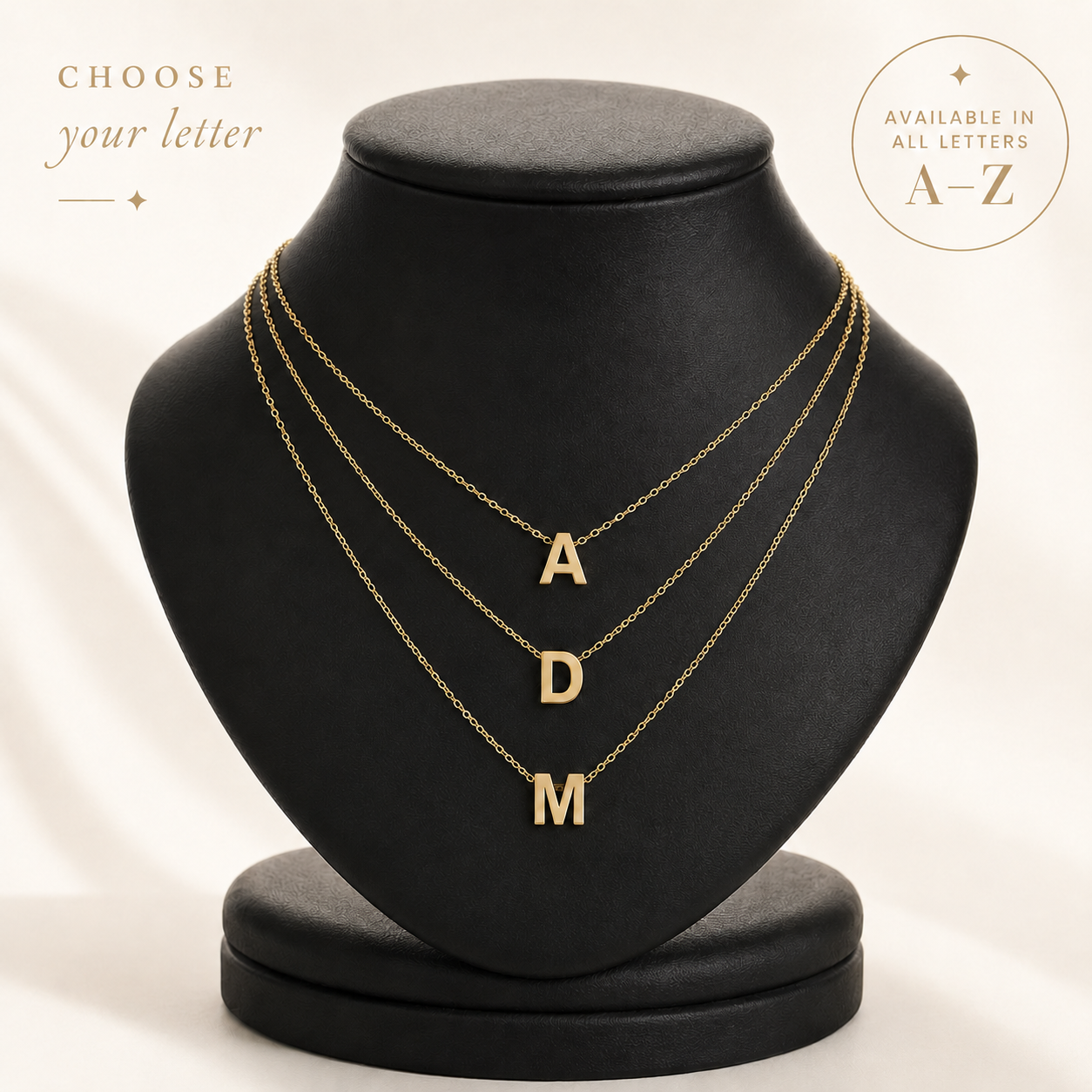 Personalized Initial Gold Necklace