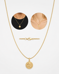 Gold Angel Medallion Necklace