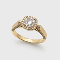 Halo Diamond Ring – Timeless Sparkle