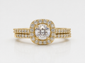 Classic Halo Bridal Ring Set