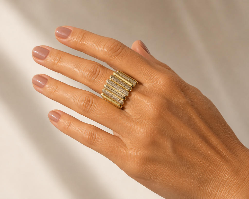 Radiant Wave Ring