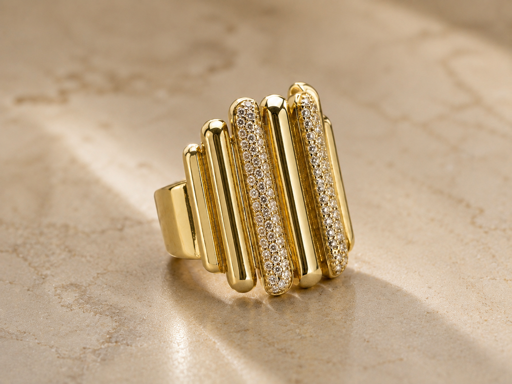 Radiant Wave Ring