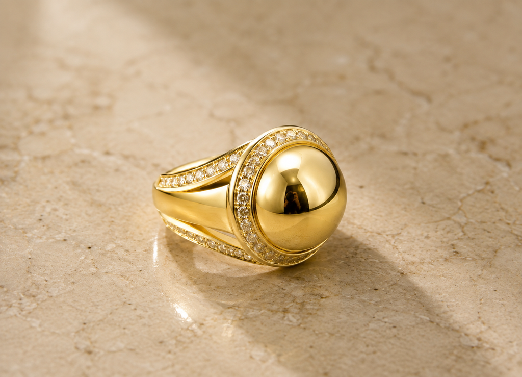 Dome Halo Ring
