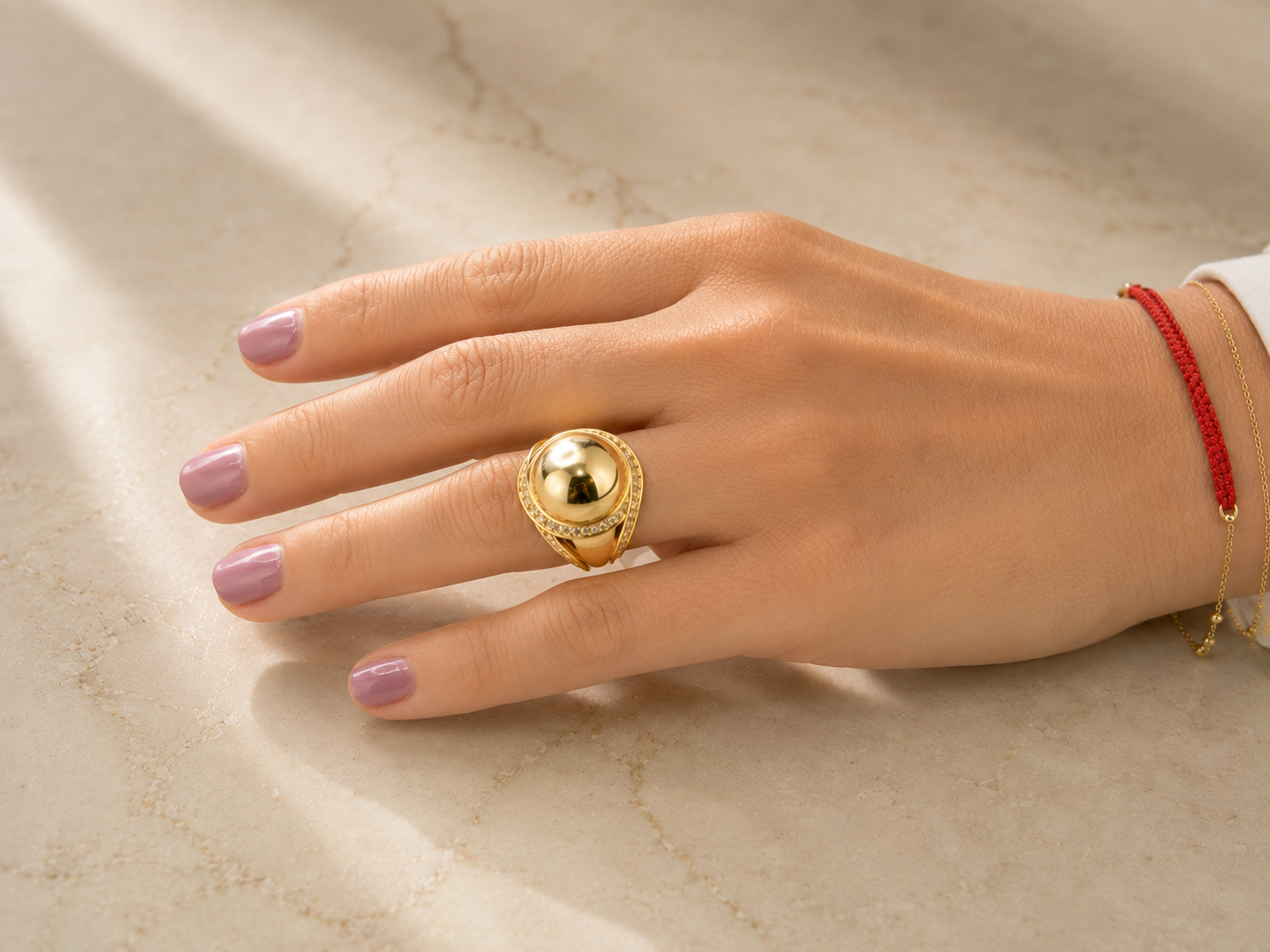 Dome Halo Ring