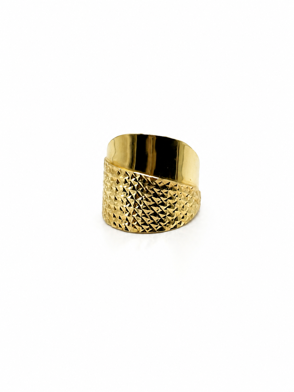 Textured Gold Statement Ring